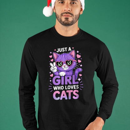 Cat Love Shirt, Funny Cat Lover Gift UnisexT-Shirt/Hoodie/Sweatshirt HLT00 - Girls Cat T-Shirt
