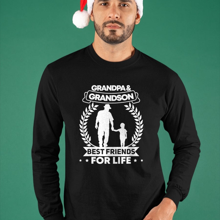 Best Grandpa Shirt, Proud Grandpa Unisex T-Shirt/Hoodie/Sweatshirt HLT00 - Grandpa and Grandson Matching Grandfather and Grandson T-Shirt