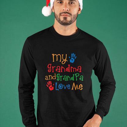 Best Grandpa Shirt, Proud Grandpa Unisex T-Shirt/Hoodie/Sweatshirt HLT00 - Grandma And Grandpa Love Me T-shirt Grandchild Tee T-Shirt