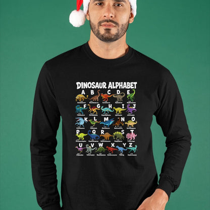 Best Dinosaur Lover Shirt, Funny Dinosaur UnisexT-Shirt/Hoodie/Sweatshirt HLT00 - Dinosaurs Alphabet Funny ABC Dino Identification Boys Girls T-Shirt