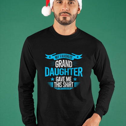 Best Grandpa Shirt, Proud Grandpa Unisex T-Shirt/Hoodie/Sweatshirt HLT00 - My Favorite Granddaughter Gave Me Grandparent T shirt gift T-Shirt (1)