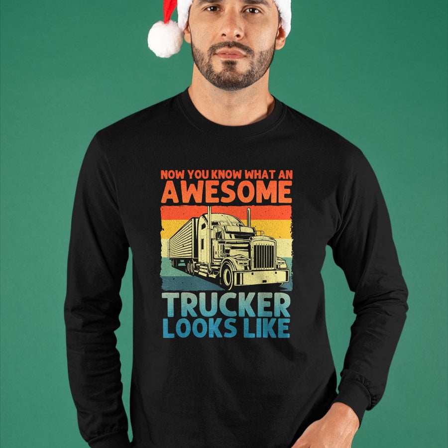 Best Truck Driver Life Shirt, Funny Trucker UnisexT-Shirt/Hoodie/Sweatshirt HLT00 - Best Truck Driver Art for Men Dad Women Trucking CDL Trucker T-Shirt (5)