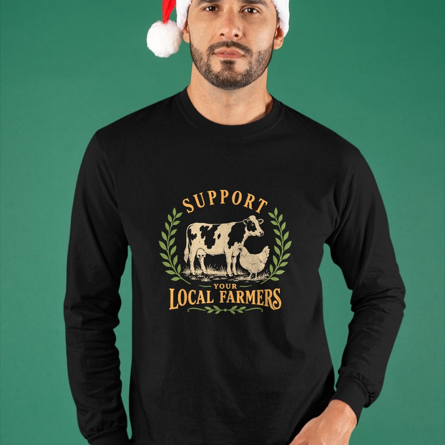 Best Farmer Life Shirt, Funny Farmer UnisexT-Shirt/Hoodie/Sweatshirt HLT00 - Support Your Local Farmers Farm Agriculture T-Shirt