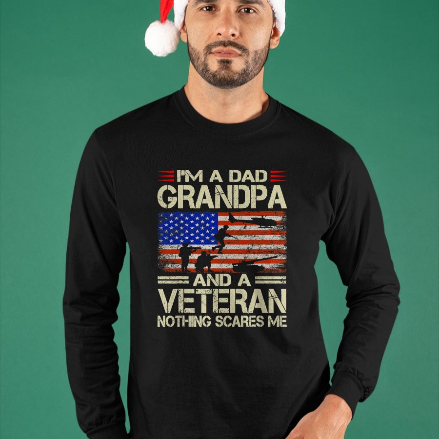 Best Grandpa Shirt, Proud Grandpa Unisex T-Shirt/Hoodie/Sweatshirt HLT00 -Fathers Day Gift Grandpa Gift Dad Grandpa And Veteran T-Shirt