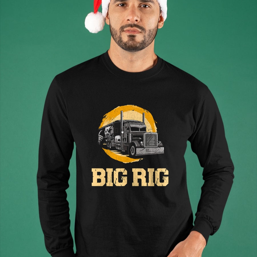 Best Truck Driver Life Shirt, Funny Trucker UnisexT-Shirt/Hoodie/Sweatshirt HLT00 - Trucker Truck Driver Vintage Big Rig T-Shirt (1)