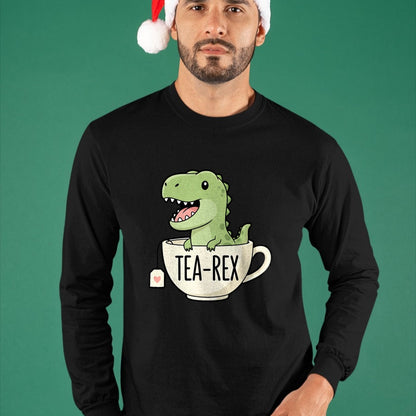 Best Dinosaur Lover Shirt, Funny Dinosaur UnisexT-Shirt/Hoodie/Sweatshirt HLT00 - Tea Rex Dinosaur Funny Cartoon T-Shirt