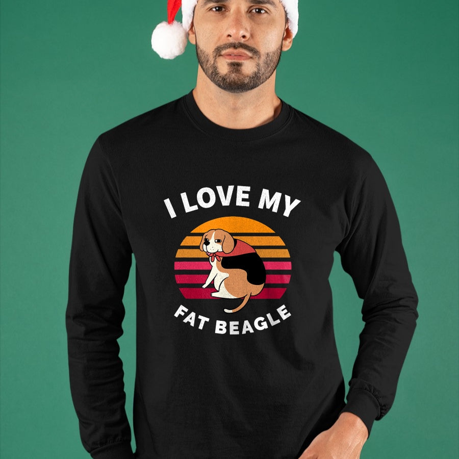 Dog Love Shirt, Dog Lover Gift T-Shirt/Hoodie/Sweatshirt HLT00 - I Love My Fat Beagle - Beagle Dog T-Shirt (1)