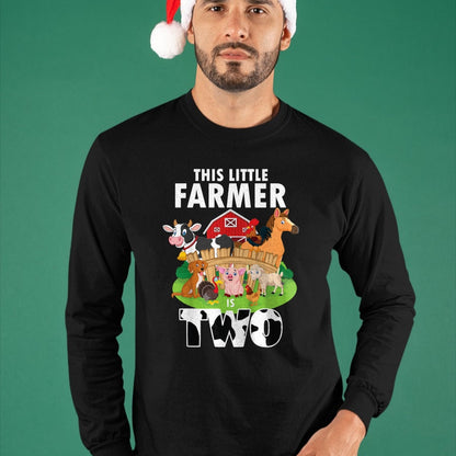 Best Farmer Life Shirt, Funny Farmer UnisexT-Shirt/Hoodie/Sweatshirt HLT00 - Kids 2 Years Old Boy Farmer 2nd Birthday Farm Animals Kids T-Shirt