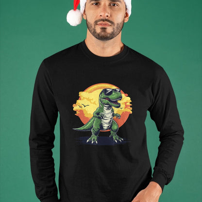 Best Dinosaur Lover Shirt, Funny Dinosaur UnisexT-Shirt/Hoodie/Sweatshirt HLT00 - Trex Dinosaur Dino Wearing Sunglasses Funny Graphic T-Shirt