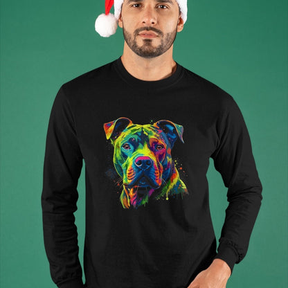 Dog Love Shirt, Dog Lover Gift T-Shirt/Hoodie/Sweatshirt HLT00 - Pitbull Dog I Love Dad Tattoo Funny Family T-Shirt
