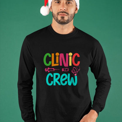 Funny Nurse Shirt, Nurse Unisex T-Shirt/Hoodie/Sweatshirt HLT00 - Retro Clinic Crew For School Nurse Crew Girl Women Mama Wife T-Shirt