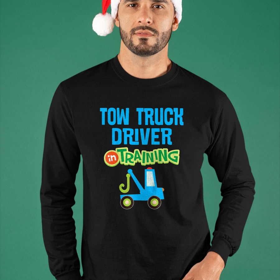Best Truck Driver Life Shirt, Funny Trucker UnisexT-Shirt/Hoodie/Sweatshirt HLT00 - Kids Future Tow Truck Driver in Training T-Shirt