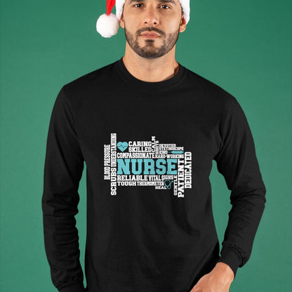 Funny Nurse Shirt, Nurse Unisex T-Shirt/Hoodie/Sweatshirt HLT00 - Cute Nurse RN LVN Nursing School Medical Long Sleeve T-Shirt