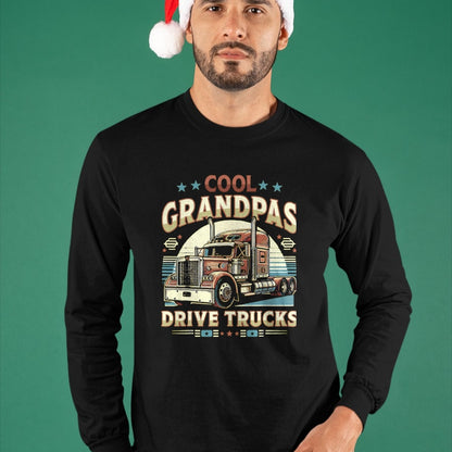 Best Truck Driver Life Shirt, Funny Trucker UnisexT-Shirt/Hoodie/Sweatshirt HLT00 - Cool Grandpas Drive Trucks Trucker Truck Driver Outfit T-Shirt, Men, Black, 3X-Large
