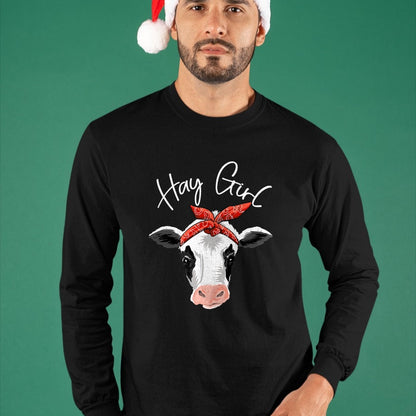 Best Farmer Life Shirt, Funny Farmer UnisexT-Shirt/Hoodie/Sweatshirt HLT00 - Hay Girl Farmer Funny Cattle Cow Farm Lovers Gift Women Kids T-Shirt Small