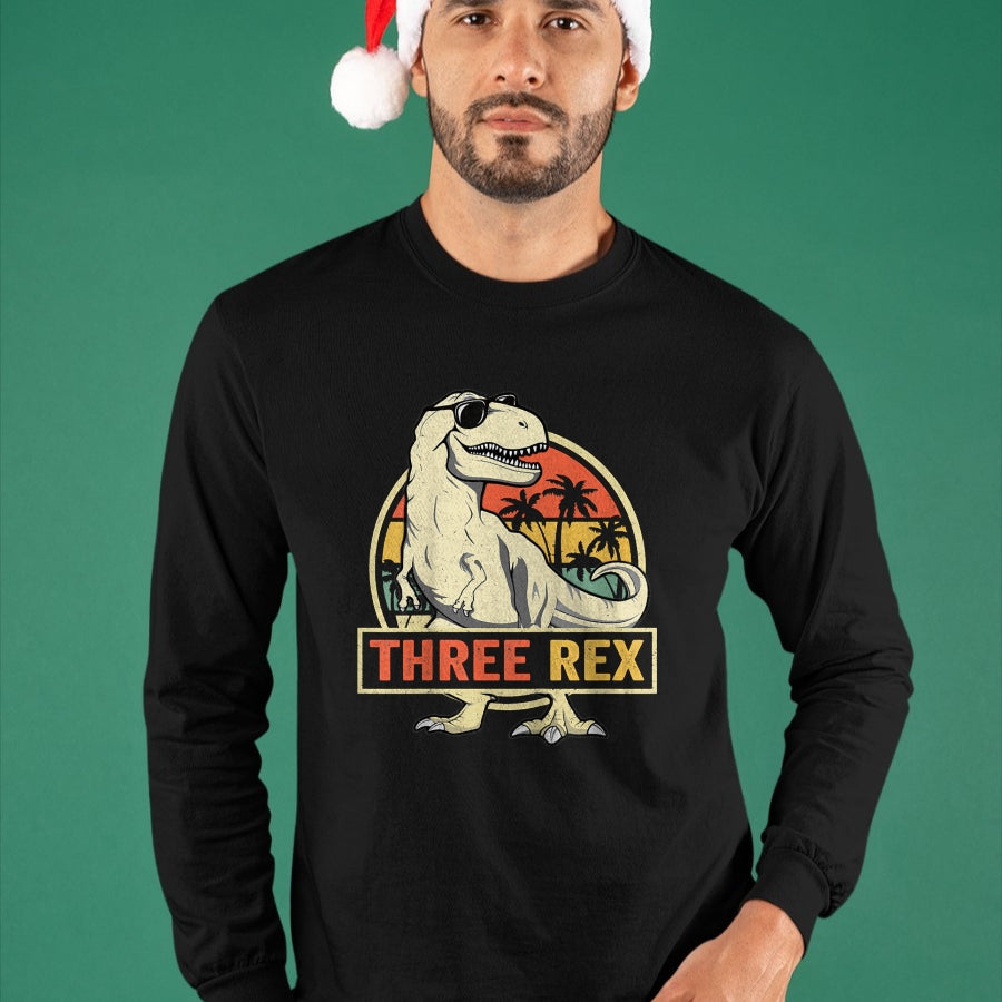 Best Dinosaur Lover Shirt, Funny Dinosaur UnisexT-Shirt/Hoodie/Sweatshirt HLT00 - Three Rex 3rd Birthday T Shirts Third Dinosaur Tees for Boys Girls Kids 3 Year Old