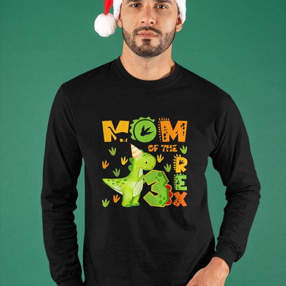 Best Dinosaur Lover Shirt, Funny Dinosaur UnisexT-Shirt/Hoodie/Sweatshirt HLT00 - Mom of The Three Rex 3rd Birthday Boy Dinosaur T-Rex T-Shirt