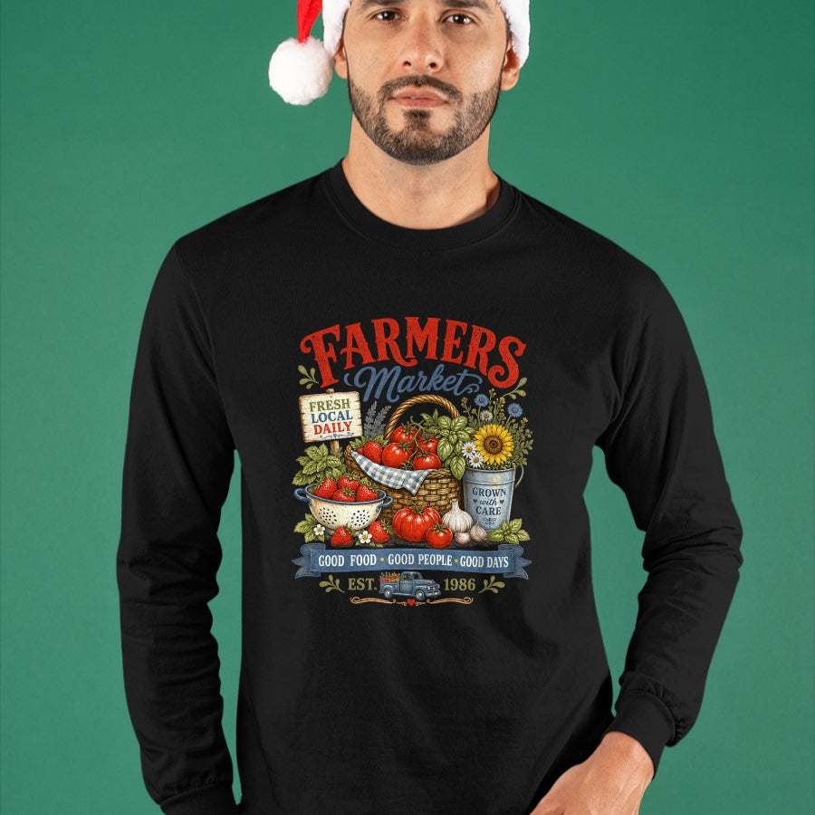 Best Farmer Life Shirt, Funny Farmer UnisexT-Shirt/Hoodie/Sweatshirt HLT00 - Farmer Market Good Food Farm Fresh Harvest Produce Stand T-Shirt