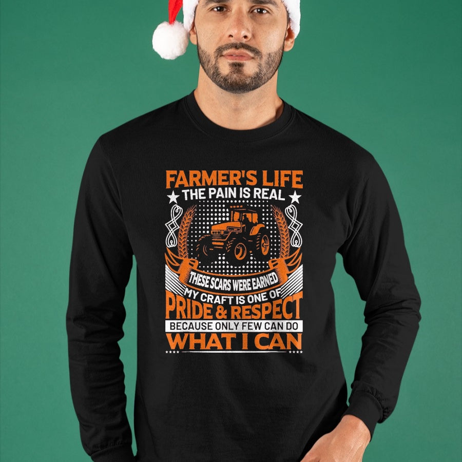 Best Farmer Life Shirt, Funny Farmer UnisexT-Shirt/Hoodie/Sweatshirt HLT00 - Funny Farmer’s Life Tractors Planting Crops Men Women T-Shirt, Men, Black, XX-Large