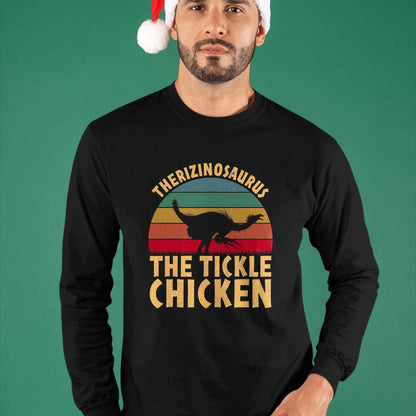 Best Dinosaur Lover Shirt, Funny Dinosaur UnisexT-Shirt/Hoodie/Sweatshirt HLT00 - Therizinosaurus The Tickle Chicken - Funny Dinosaur Vintage T-Shirt