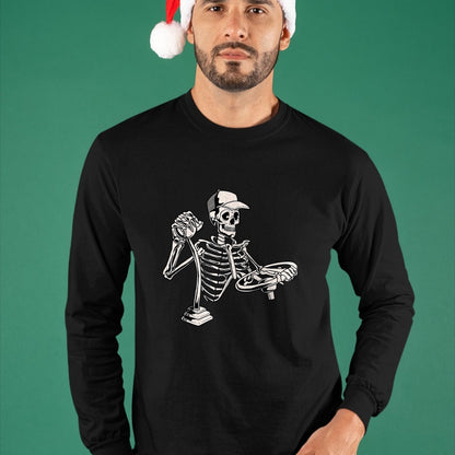 Best Truck Driver Life Shirt, Funny Trucker UnisexT-Shirt/Hoodie/Sweatshirt HLT00 - Skeleton Truck Driver - Funny Big Trucking Trucker T-Shirt