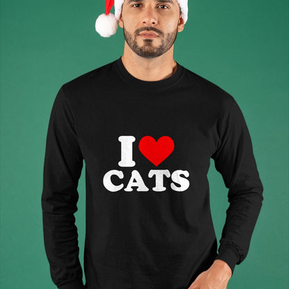 Cat Love Shirt, Funny Cat Lover Gift UnisexT-Shirt/Hoodie/Sweatshirt HLT00 - I Heart Cats - I Heart Cats I Love Cats T-Shirt