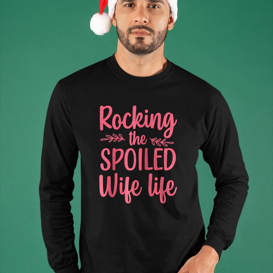 Best Wife Shirt, Wife and Husband Unisex T-Shirt/Hoodie/Sweatshirt HLT00 - Gift for wife T shirt, spoiled wife   Funny Spoiled Wife Art For Women Girls Husband Spoiled Wife Ra (3)
