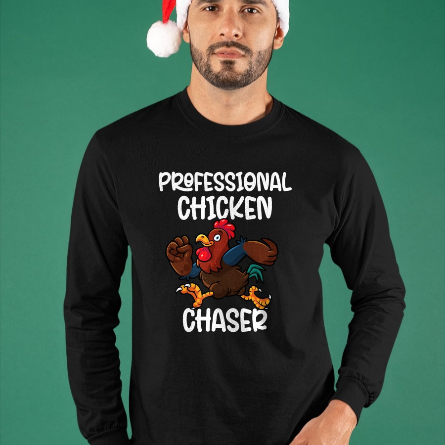Best Farmer Life Shirt, Funny Farmer UnisexT-Shirt/Hoodie/Sweatshirt HLT00 - Professional Chicken Chaser Funny Farm Farmer Kids Running T-Shirt