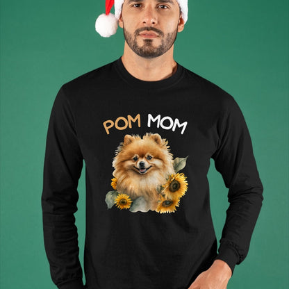 Dog Love Shirt, Dog Lover Gift T-Shirt/Hoodie/Sweatshirt HLT00 -Pomeranian Mom Pom Dog Mama T-Shirt