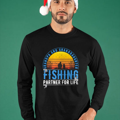 Best Grandpa Shirt, Proud Grandpa Unisex T-Shirt/Hoodie/Sweatshirt HLT00 - Grandpa And Granddaughter Fishing Buddies For Life Vintage T-Shirt
