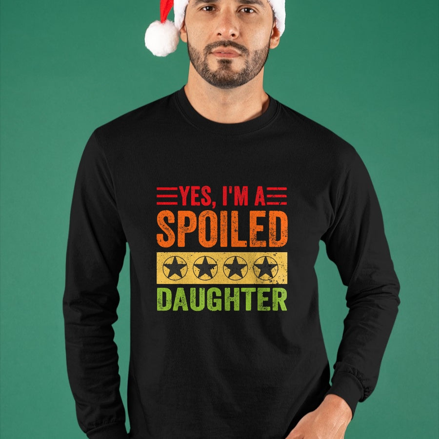 Best Wife Shirt, Wife and Husband Unisex T-Shirt/Hoodie/Sweatshirt HLT00 - Yes I'm A Spoiled Daughter Tees Women Girls Valentines Day T-Shirt (1)