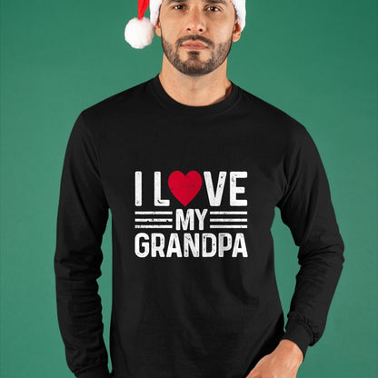 Best Grandpa Shirt, Proud Grandpa Unisex T-Shirt/Hoodie/Sweatshirt HLT00 - Kids I Love My Grandpa For Toddler, Boy, Girl, Youth, Baby T-Shirt