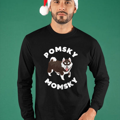 Dog Love Shirt, Dog Lover Gift T-Shirt/Hoodie/Sweatshirt HLT00 - Pomsky Momsky for Dog Pet Mom T-Shirt