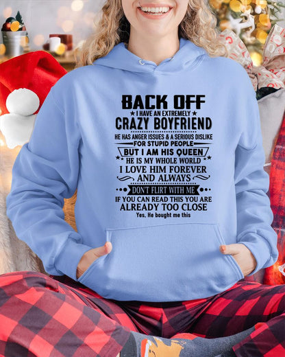Back Off I Have An Extremely Crazy Boyfriend - - Gift For Wife From Husband - HLT00 (SKUT-BACKOFF-00)