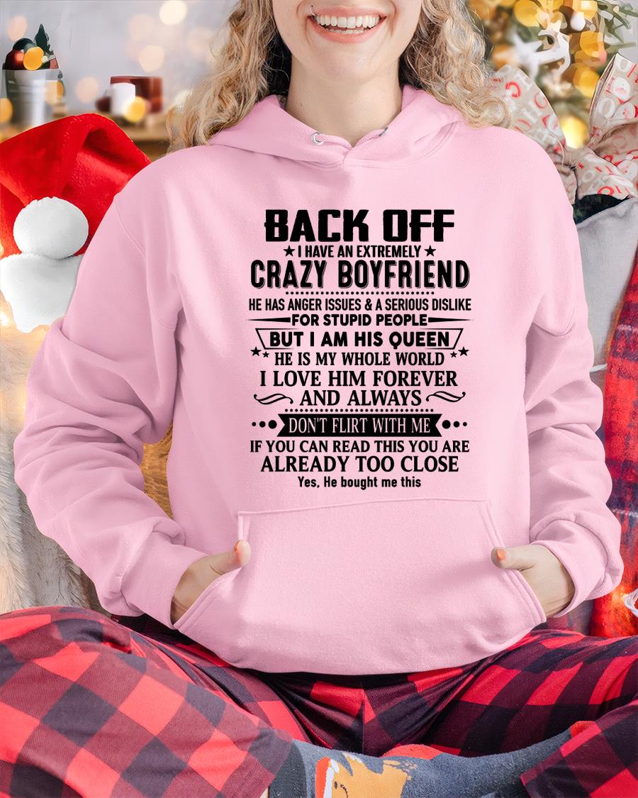 Back Off I Have An Extremely Crazy Boyfriend - - Gift For Wife From Husband - HLT00 (SKUT-BACKOFF-00)