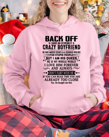 Back Off I Have An Extremely Crazy Boyfriend - - Gift For Wife From Husband - HLT00 (SKUT-BACKOFF-00)