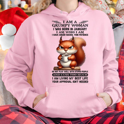 JANUARY - GRUMPY WOMAN - BIRTHDAY GIFT FOR WOMEN - HLT01 (SKU09-07-01)