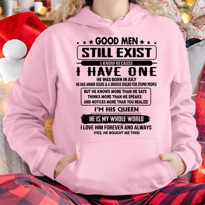 July - Good men Still Exist - gift for your girlfriend, wife from Husband - HLT07 (SKU-GM-07)