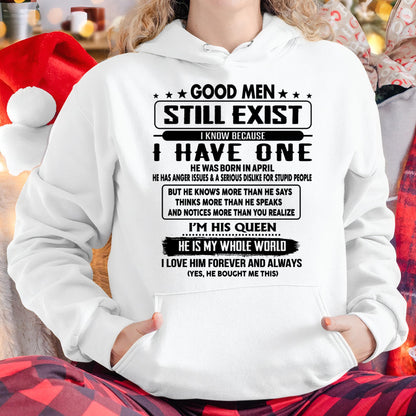April - Good men Still Exist - gift for your girlfriend, wife from Husband - HLT04 (SKU-GM-04)