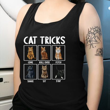Cat Love Shirt, Funny Cat Lover Gift UnisexT-Shirt/Hoodie/Sweatshirt HLT00 - Cats Funny Cat Tricks T-Shirt, Small, Black