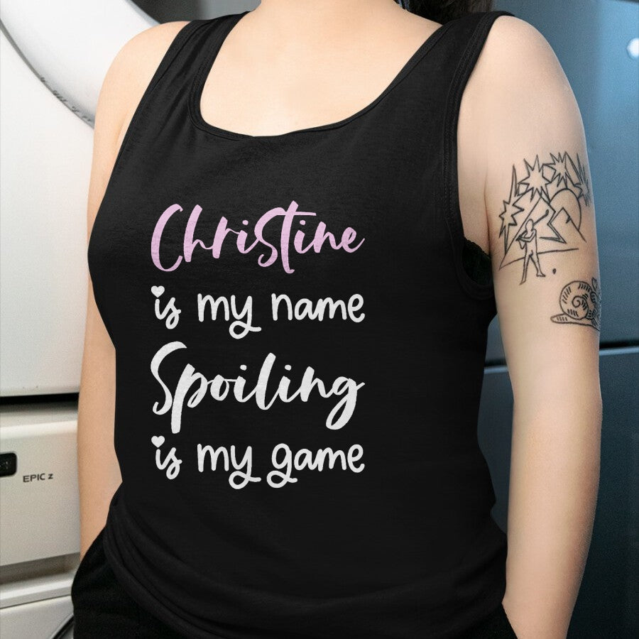 Best Wife Shirt, Wife and Husband Unisex T-Shirt/Hoodie/Sweatshirt HLT00 - Christine Name Personalized Women Spoiled Girl Cute Pink T-Shirt