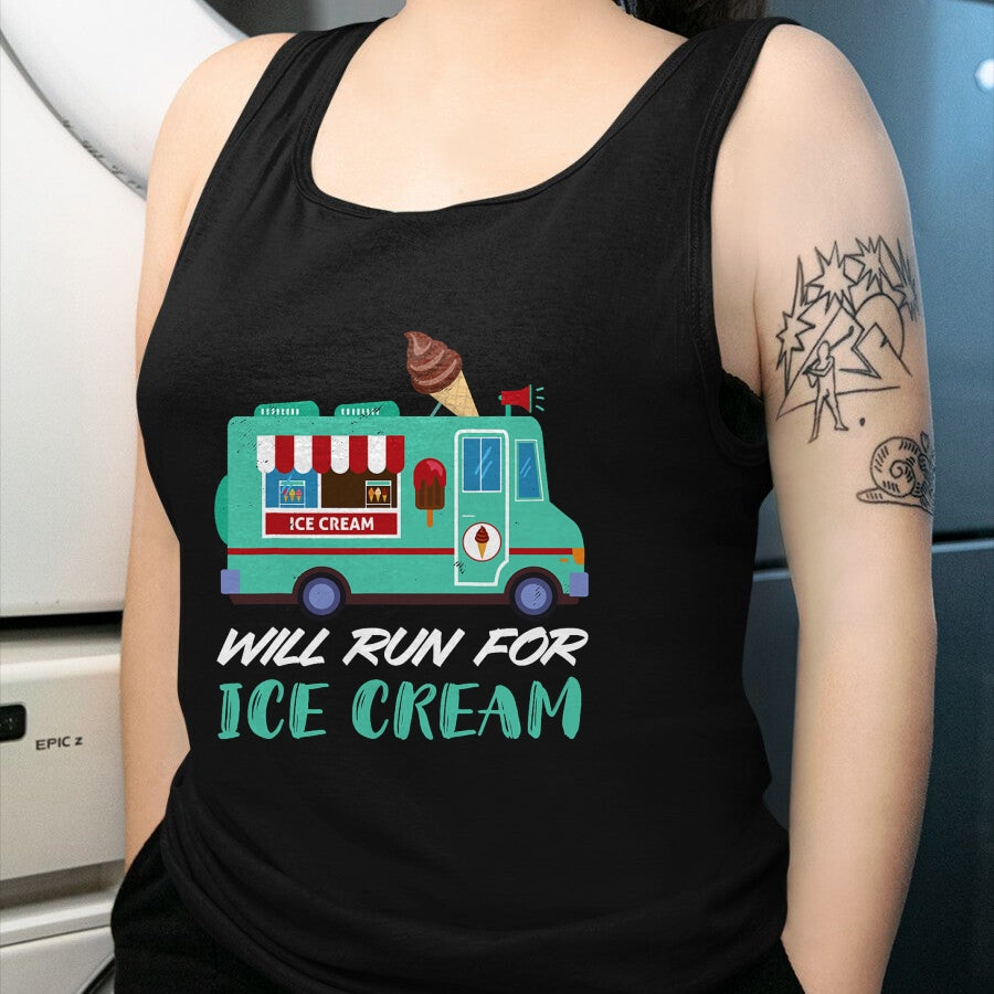 Best Truck Driver Life Shirt, Funny Trucker UnisexT-Shirt/Hoodie/Sweatshirt HLT00 - Ice Cream Truck Will Run for Ice Cream Truck Driver T-Shirt
