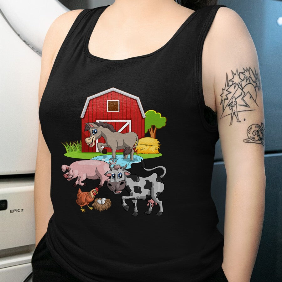 Best Farmer Life Shirt, Funny Farmer UnisexT-Shirt/Hoodie/Sweatshirt HLT00 - Donkey Pig Chicken Cow Agriculture Farm Animal T-Shirt