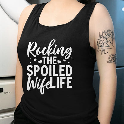 Best Wife Shirt, Wife and Husband Unisex T-Shirt/Hoodie/Sweatshirt HLT00 - Gift for wife T shirt, spoiled wife   Funny Spoiled Wife Art For Women Husband Spoiled Wife Life Pul (3)