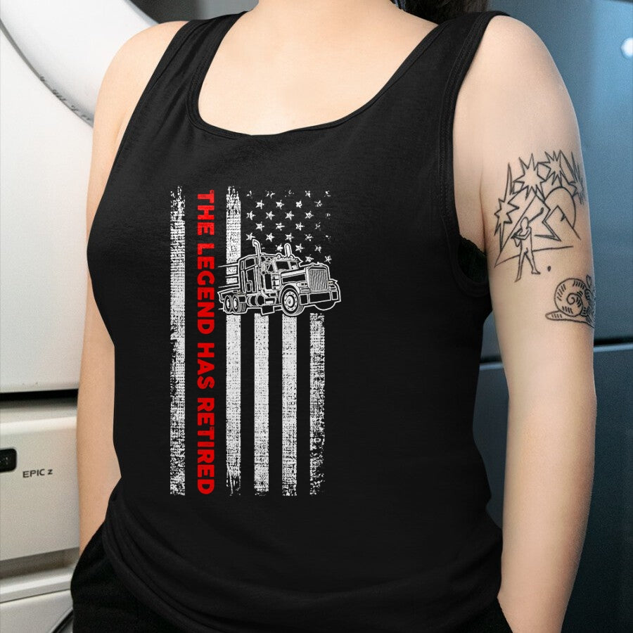 Best Truck Driver Life Shirt, Funny Trucker UnisexT-Shirt/Hoodie/Sweatshirt HLT00 - Retired Truck Driver - Patriotic Trucker - American Flag T-Shirt