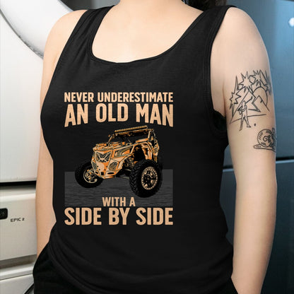 Best Grandpa Shirt, Proud Grandpa Unisex T-Shirt/Hoodie/Sweatshirt HLT00 - Cool SXS For Grandpa Men Dad Offroad UTV ATV Side-By-Side T-Shirt