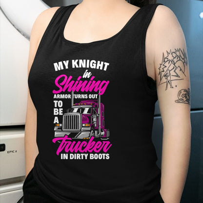 Best Truck Driver Life Shirt, Funny Trucker UnisexT-Shirt/Hoodie/Sweatshirt HLT00 - Funny Truck Driver Trucker Girlfriend Truckers Wife T-Shirt