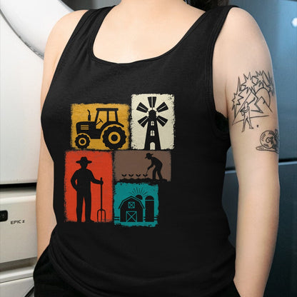 Best Farmer Life Shirt, Funny Farmer UnisexT-Shirt/Hoodie/Sweatshirt HLT00 - Farmer Vintage Collage Farming Men Rancher Cowboy Farm Owner T-Shirt