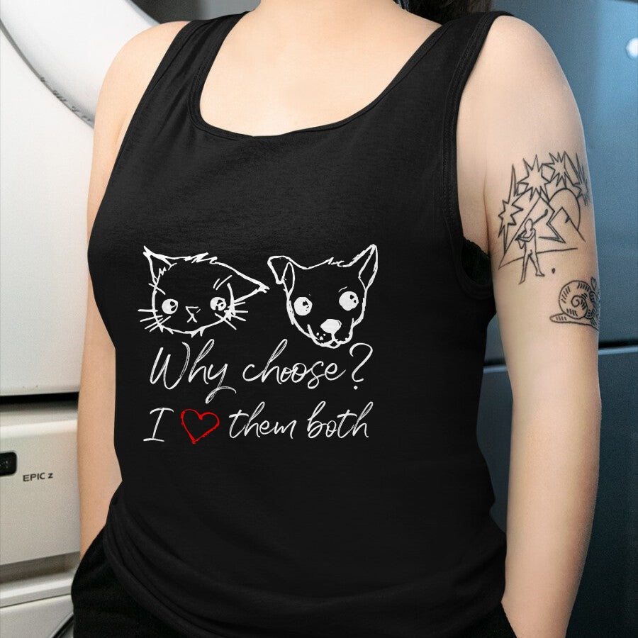 Cat Love Shirt, Funny Cat Lover Gift UnisexT-Shirt/Hoodie/Sweatshirt HLT00 - Cat and Dog Lover I Love Puppies and Kittens T-Shirt (2)