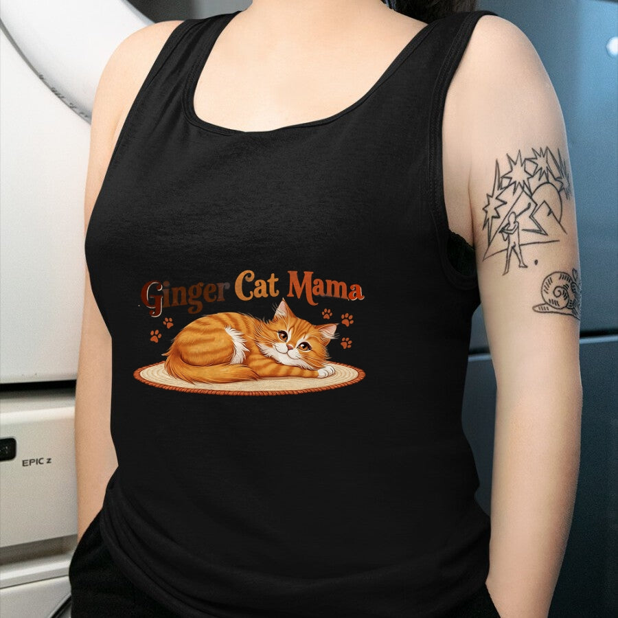 Cat Love Shirt, Funny Cat Lover Gift UnisexT-Shirt/Hoodie/Sweatshirt HLT00 - Ginger Cat Mama Ginger Mom lover Funny Gifts Cat Dad Cat Mom T-Shirt (1)